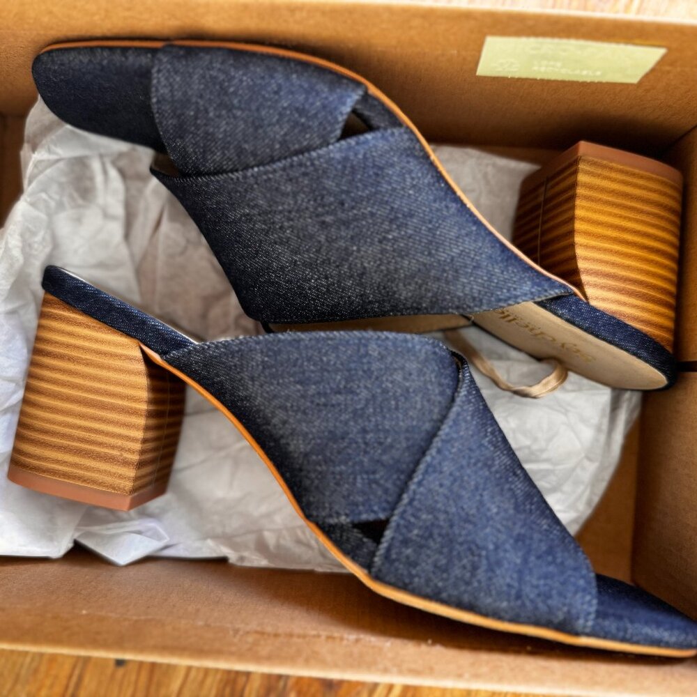 Seychelles Denim Papaya Slide Sandal